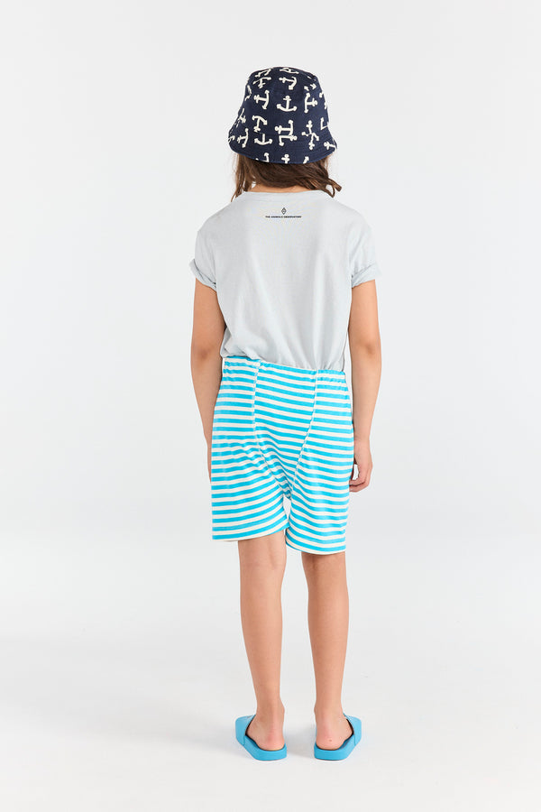 Blue Rooster T-Shirt MODEL BACK
