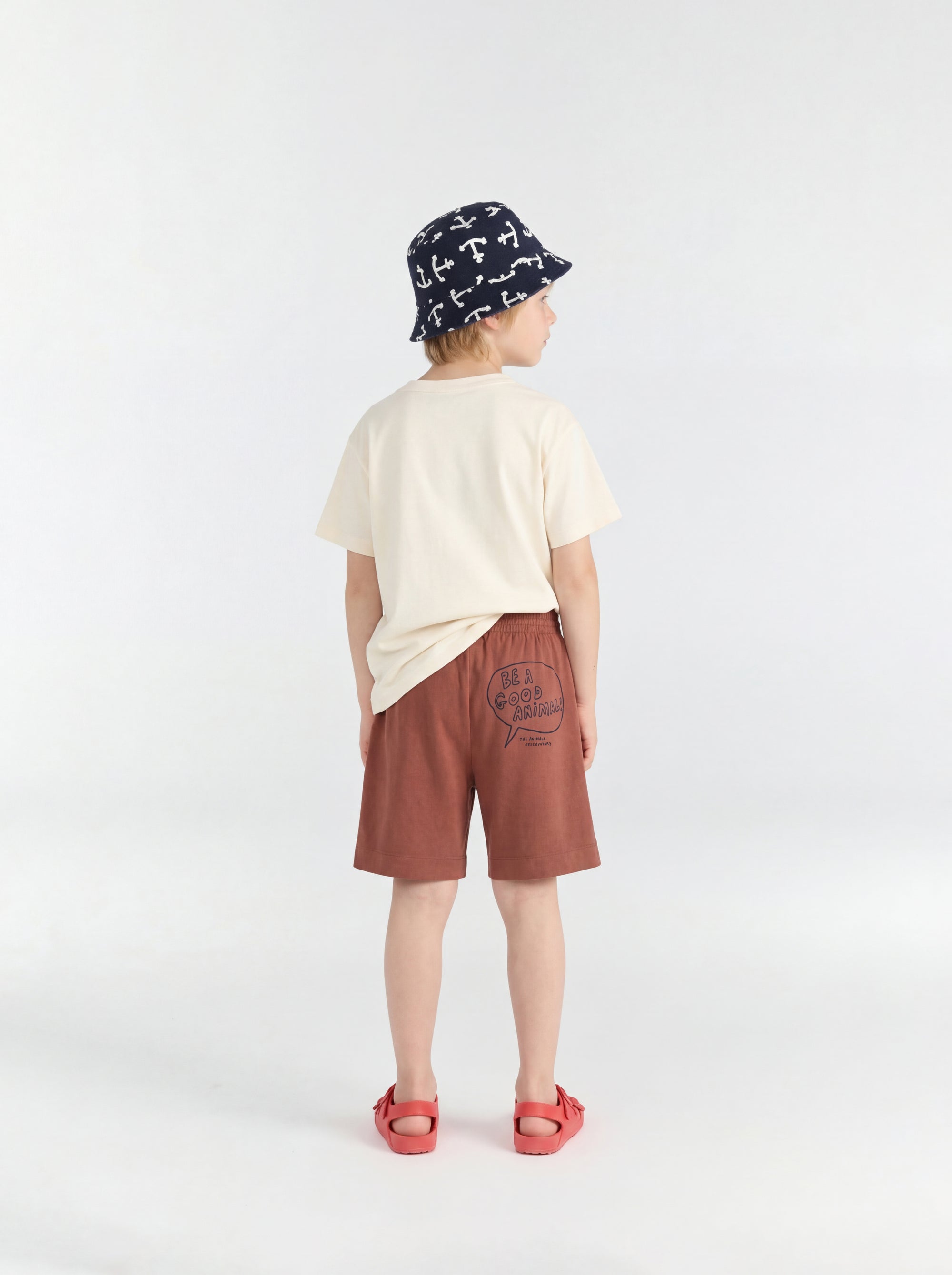 Raw White Rooster T-Shirt MODEL BACK