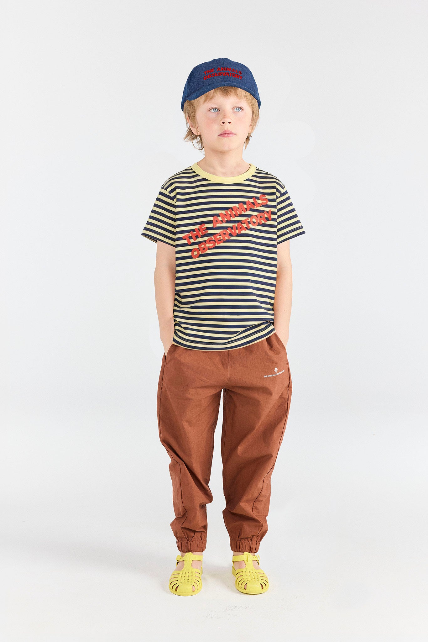 T-Shirt Rooster Vert rayé