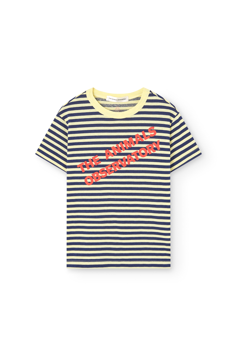 Striped Green Rooster T-Shirt COVER