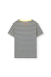 Striped Green Rooster T-Shirt PRODUCT BACK
