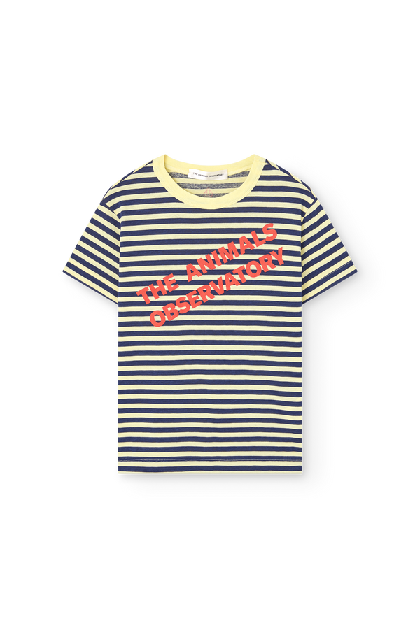 Striped Green Rooster T-Shirt PRODUCT FRONT