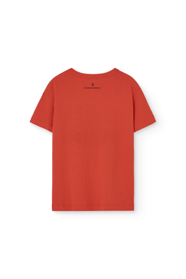Clay red Rooster T-Shirt PRODUCT BACK