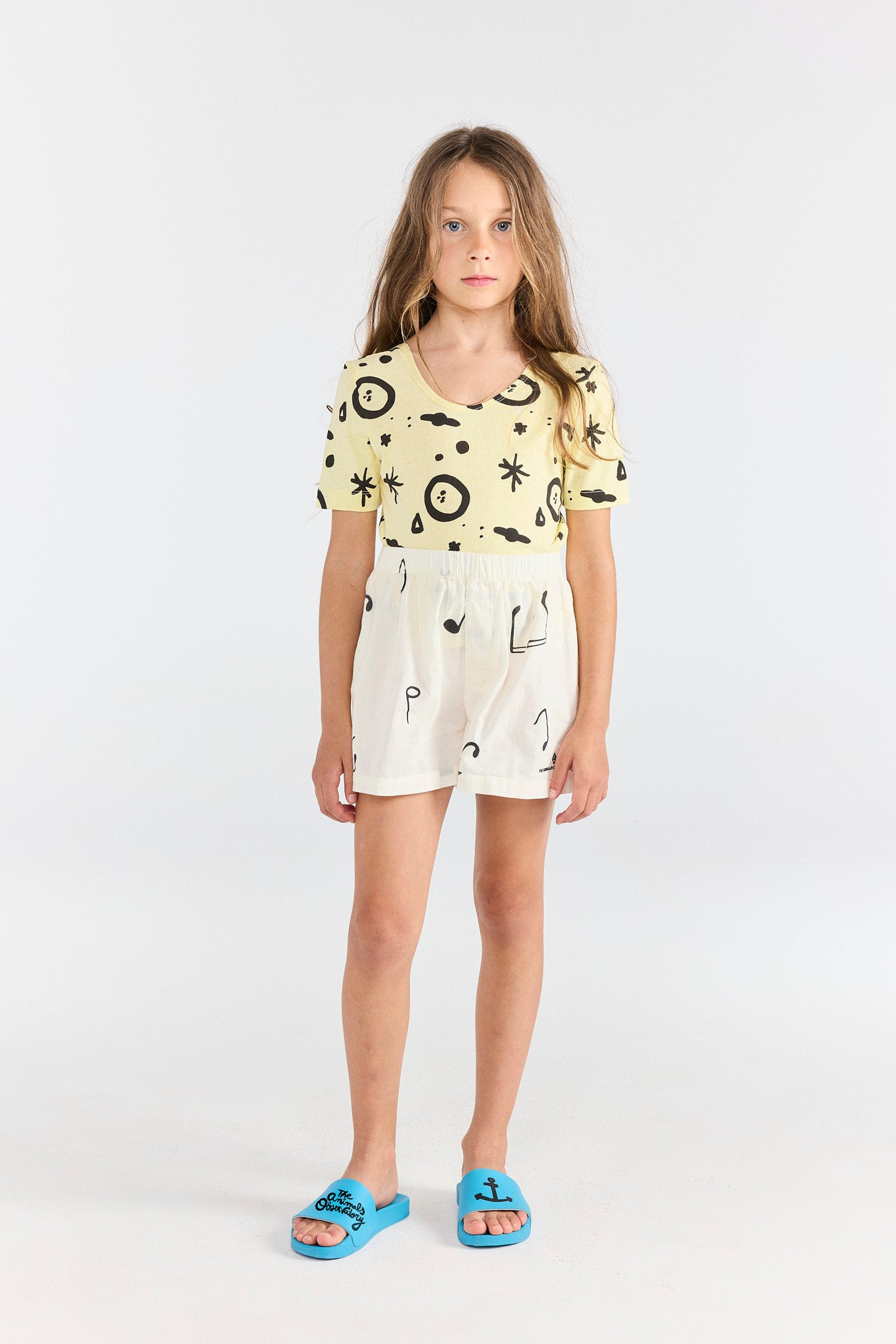 Soft Yellow Crayfish Top MODEL FRONT