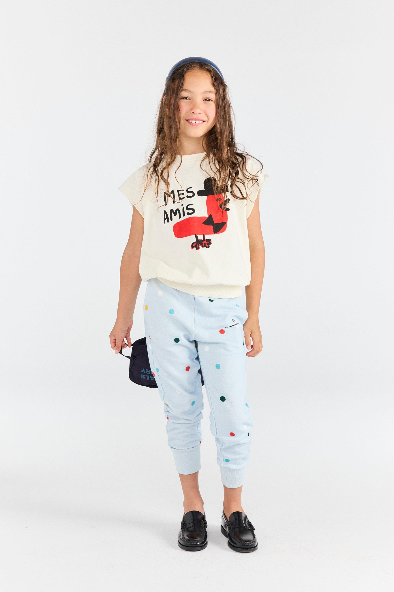 Raw White Squab Top MODEL FRONT