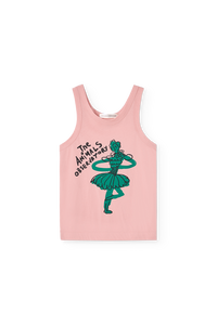 Soft Pink Frog Tank Top COVER