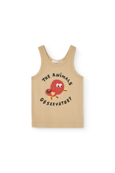 Soft Brown Frog Tank Top PRODUCT FRONT