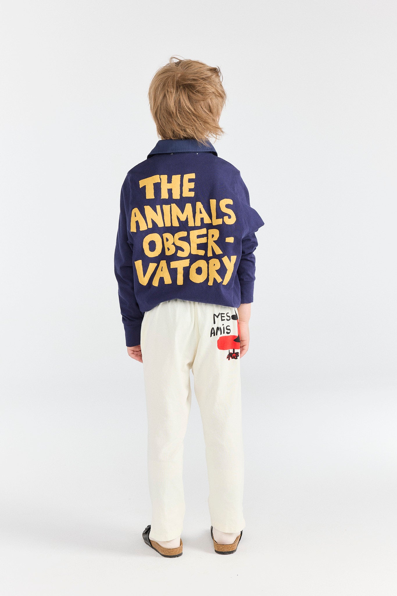 Deep Blue Eel Polo Shirt MODEL BACK