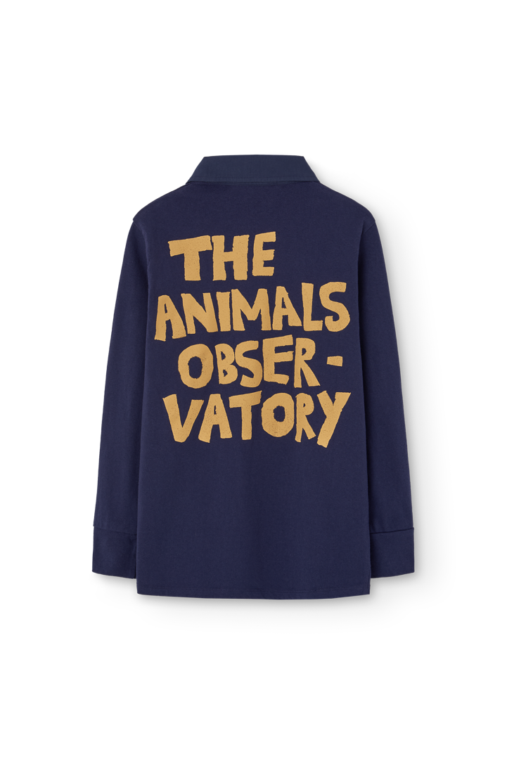 Deep Blue Eel Polo Shirt PRODUCT BACK