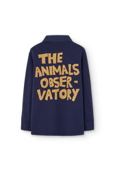 Deep Blue Eel Polo Shirt PRODUCT BACK