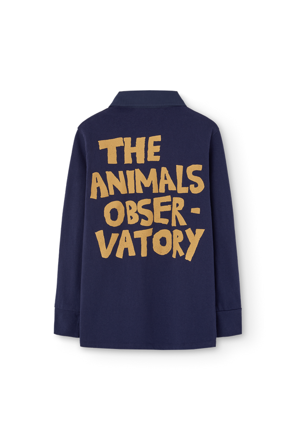 Deep Blue Eel Polo Shirt PRODUCT BACK