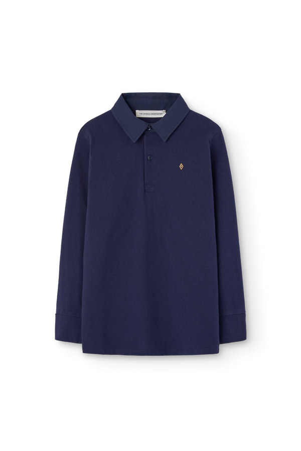 Deep Blue Eel Polo Shirt PRODUCT FRONT