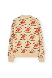 Birds Zebra Track Jacket PRODUCT BACK