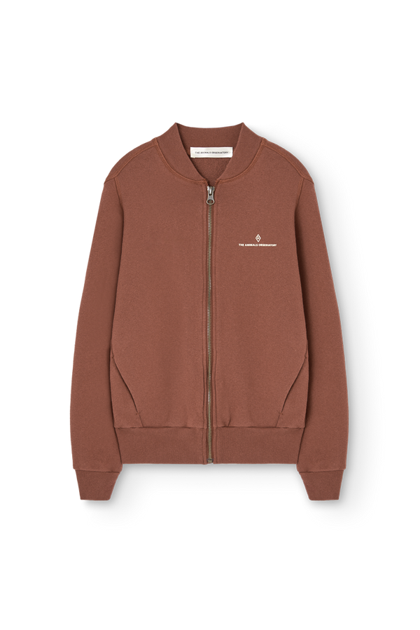 Brown Zebra Track Jacket PRODUCT FRONT