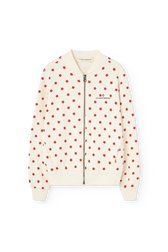 Raw White Zebra Track Jacket PRODUCT FRONT