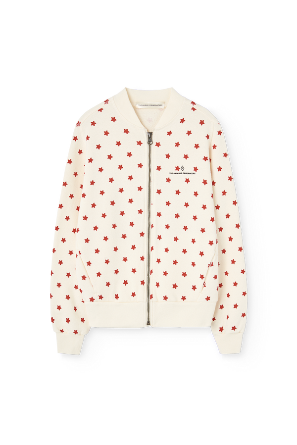 Raw White Zebra Track Jacket PRODUCT FRONT