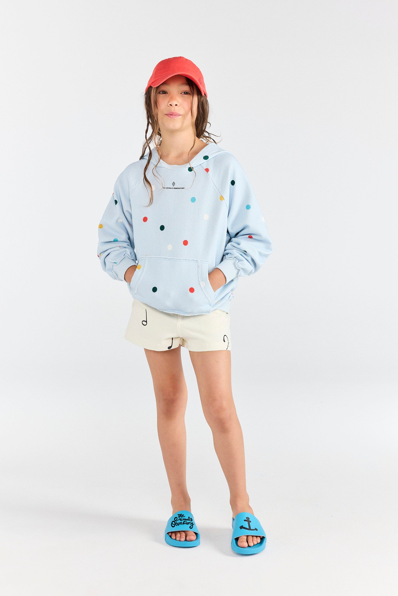 Blue Beaver Hoodie MODEL FRONT