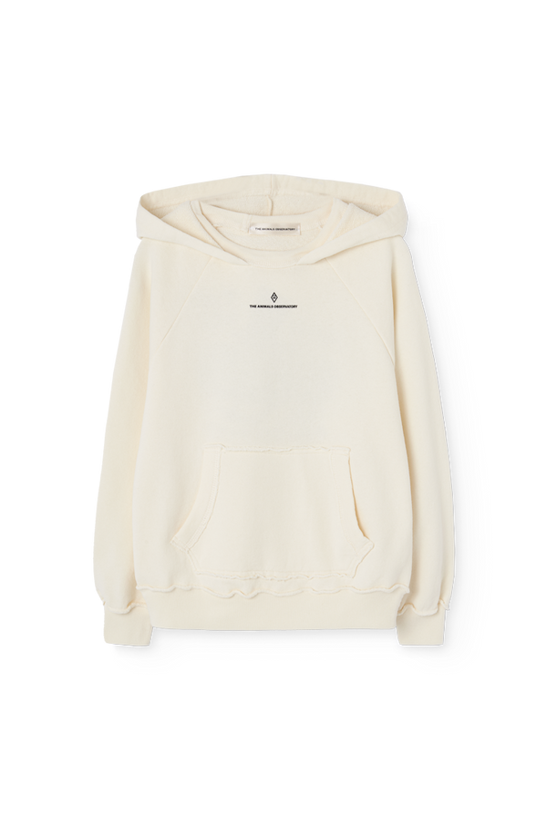 Raw White Beaver Hoodie PRODUCT FRONT