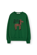 Dark Green Bear Sweatshirt
