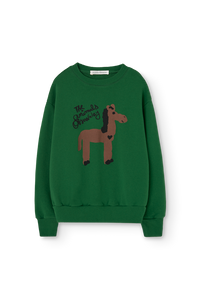 Dark Green Bear Sweatshirt COVER
