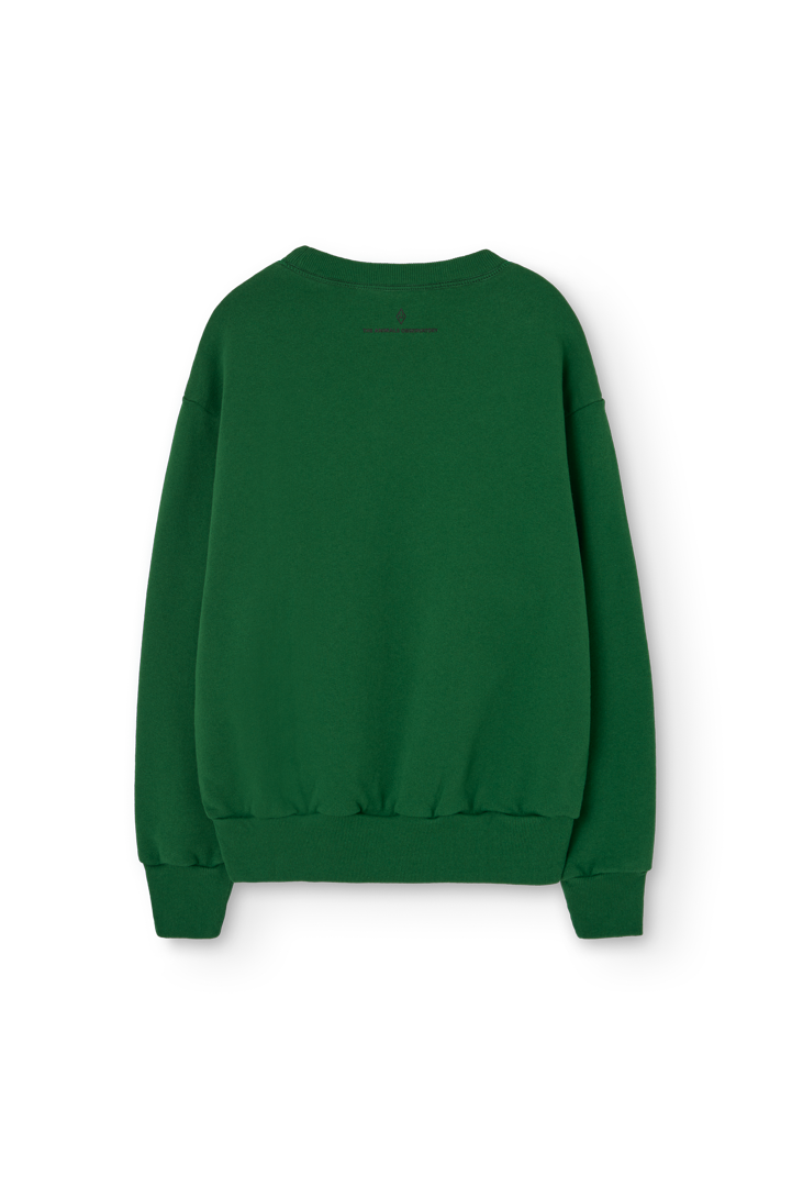 Dark Green Bear Sweatshirt PRODUCT BACK