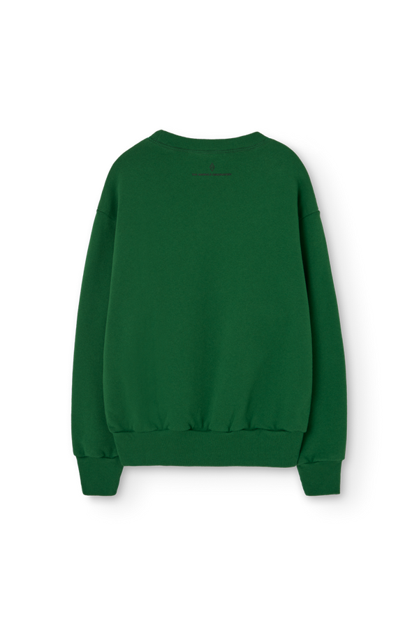 Dark Green Bear Sweatshirt PRODUCT BACK