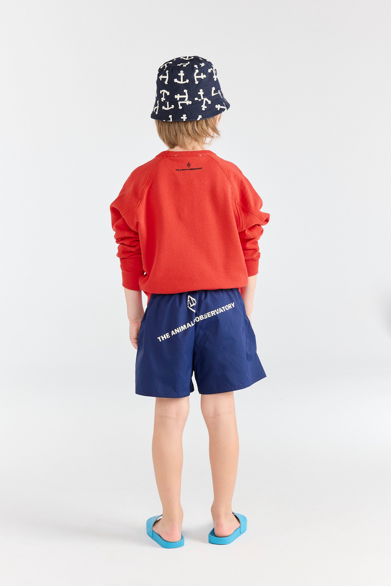 Red Shark Sweatshirt MODEL BACK