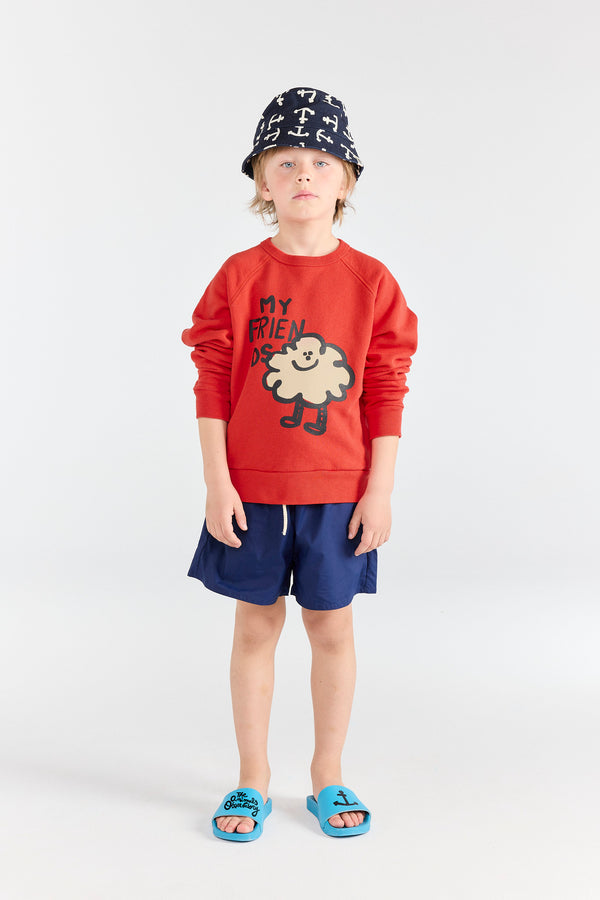 Red Shark Sweatshirt MODEL FRONT