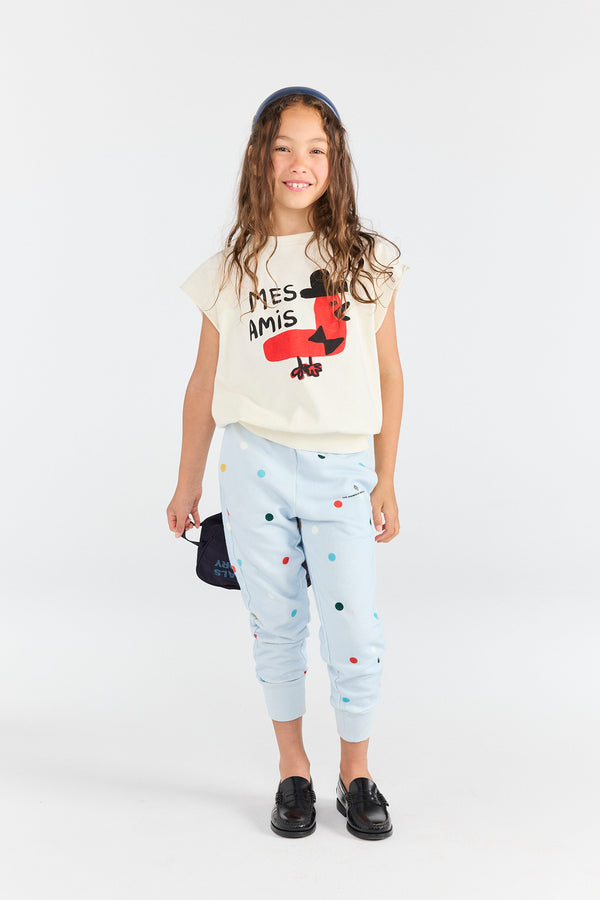 Polka dots Panther Sweatpants MODEL FRONT
