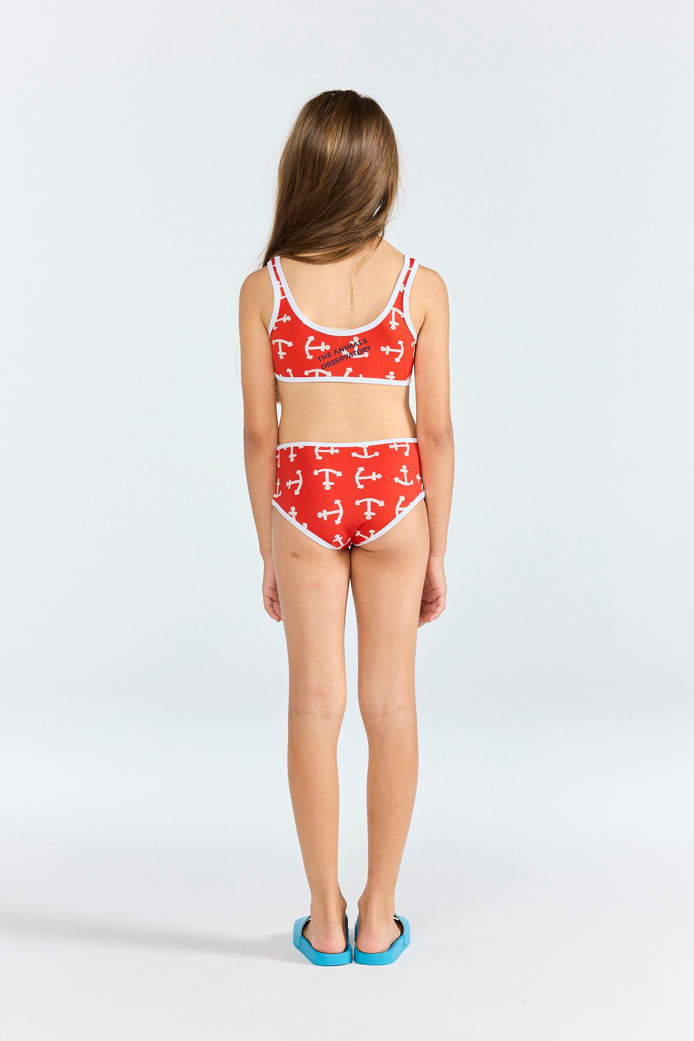 the animals observatory tao8yロゴ水着　短パン Anchors Tritorn Bikini | The Animals Observatory