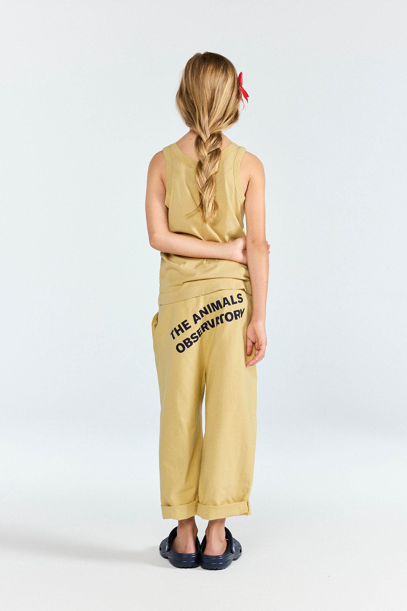 Soft Brown Emu Pants MODEL BACK