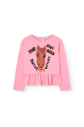 Pink Scamper Long Sleeve T-shirt