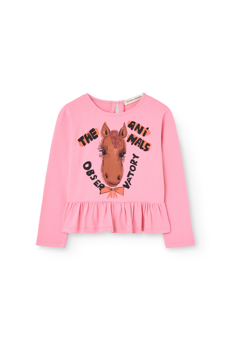 Pink Scamper Long Sleeve T-shirt COVER