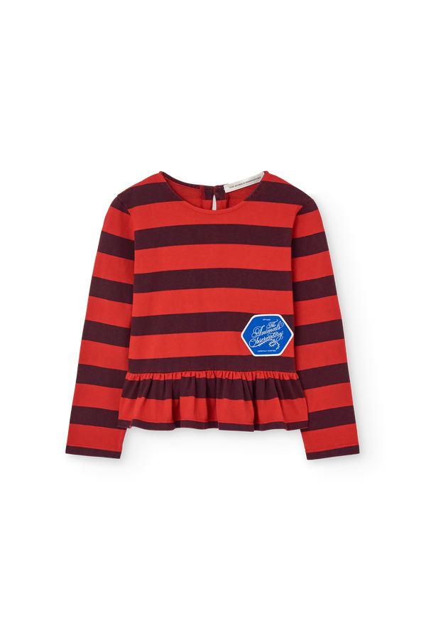 Striped Scamper Long Sleeve T-shirt FRONT