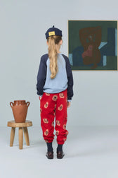 Dusty Blue Anteater Long Sleeve T-shirt MODEL BACK