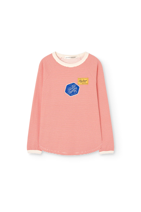 Striped Anteater Long Sleeve T-shirt FRONT