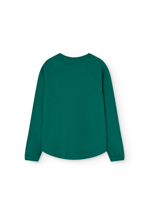 Dark Green Anteater Long Sleeve T-shirt BACK