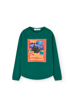 Dark Green Anteater Long Sleeve T-shirt