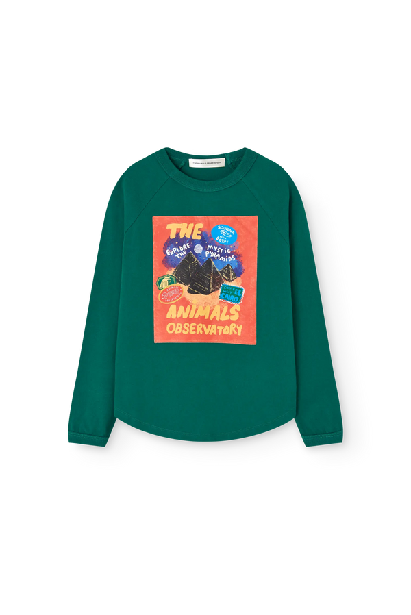 Dark Green Anteater Long Sleeve T-shirt FRONT