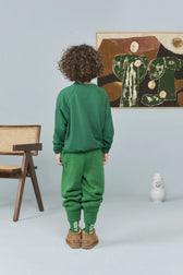 Dark Green Anteater Long Sleeve T-shirt MODEL BACK