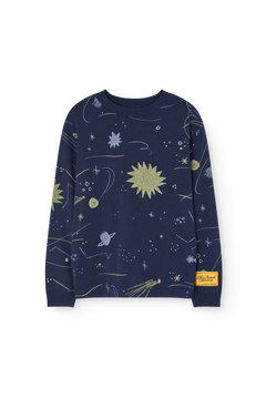 Camiseta de manga larga Dog Azul marino