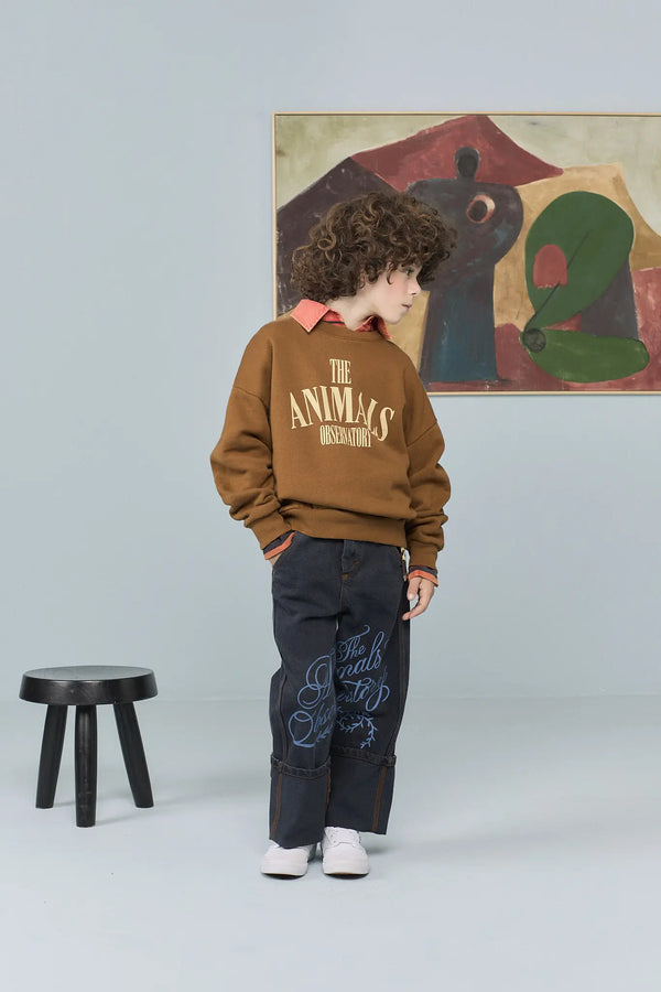 Brown Killifish Sweatshirt MODEL FRONT