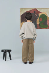 Grey Killifish Sweatshirt MODEL BACK