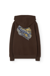 Dark Brown Goat Hoodie BACK
