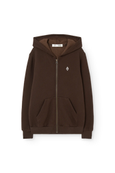 Dark Brown Goat Hoodie FRONT