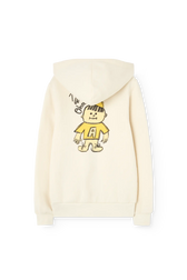 Raw White Goat Hoodie BACK