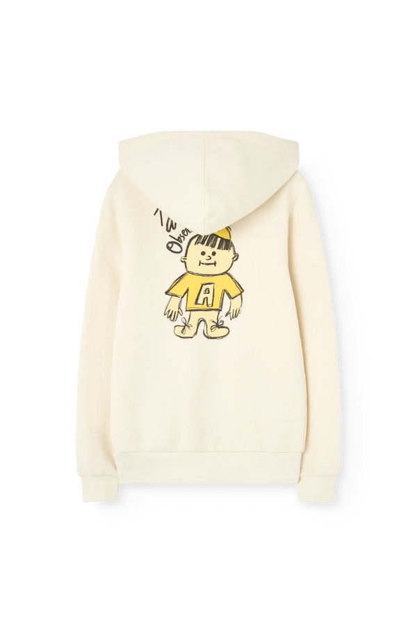 Raw White Goat Hoodie BACK