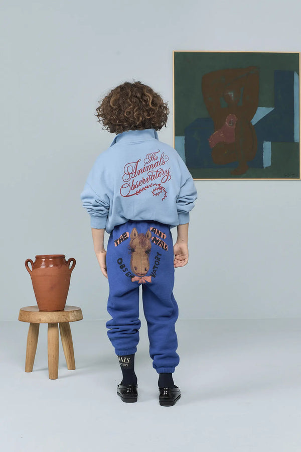 Dusty Blue Blowfly Sweatshirt MODEL BACK
