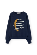 Navy Shark Sweatshirt