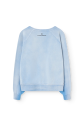 Dusty Blue Shark Warm Sweatshirt BACK
